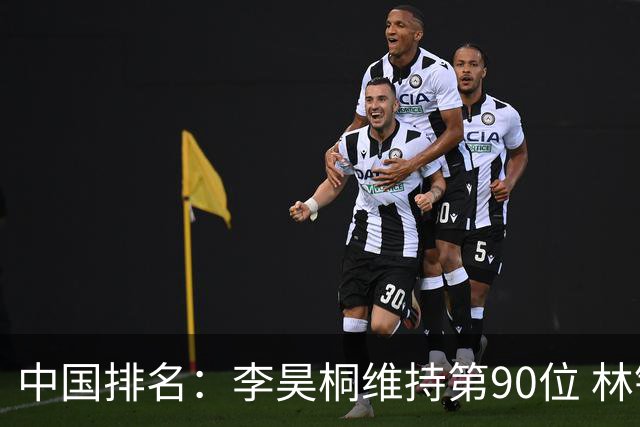 中国排名：李昊桐维持第90位 林钰鑫大幅提升